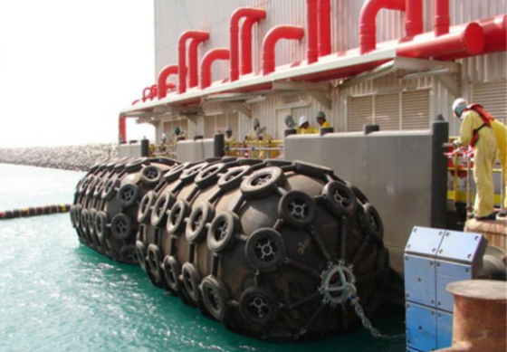 Đen 50kpa Sling Fender 80kpa Ocean Guard Marine Yokohama Rubber Fender