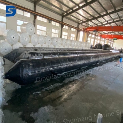 Đen túi khí nâng hạng nặng gói pallet ISO 14409 Thẻ khí bơm tiêu chuẩn với bộ sửa chữa