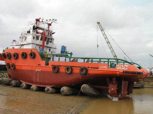 Thuyền phóng được chứng nhận Cập bến Túi khí cao su hàng hải nâng hạng nặng